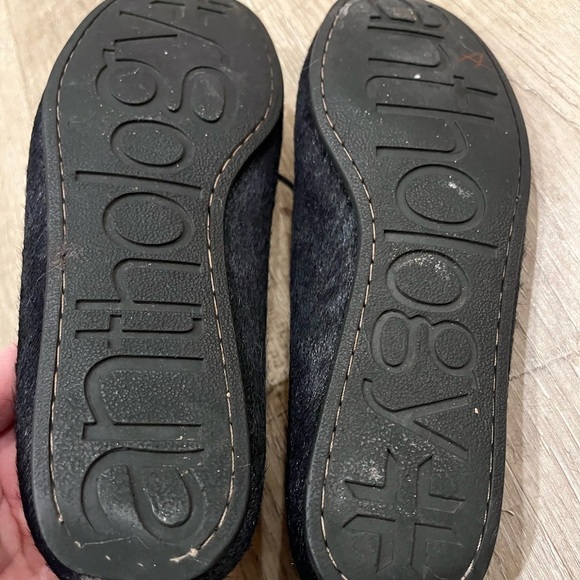 Anthology Everyday Antho Pony Ballet Flats 7 Navy #8857 Handmade - Picture 5 of 12